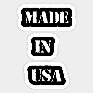 MADE IN USA Sticker